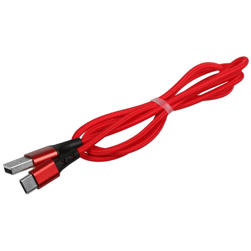 Купить Кабель круглый Borofone USB Type-C - USB 2.0 Type-A красный 1 м  5474967. Характеристики, отзывы и цены в Донецке