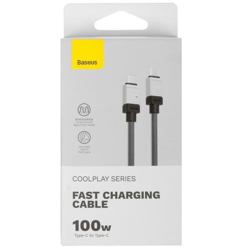 Купить Кабель круглый Baseus USB Type-C - USB Type-C черный 2 м  9167154. Характеристики, отзывы и цены в Донецке