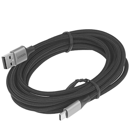 Купить Кабель круглый Ugreen USB Type-C - USB 2.0 Type-A черный 3 м  9983454. Характеристики, отзывы и цены в Донецке