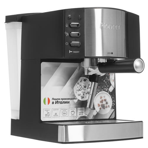 Купить Кофеварка рожковая Pioneer CM111P черный  5349643. Характеристики, отзывы и цены в Донецке