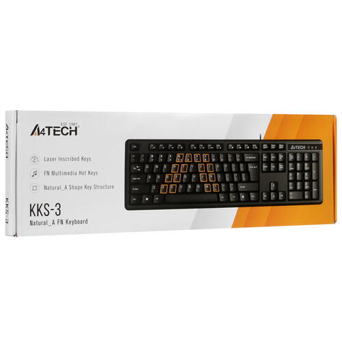 Купить Клавиатура  проводная A4Tech KKS-3  5435973. Характеристики, отзывы и цены в Донецке