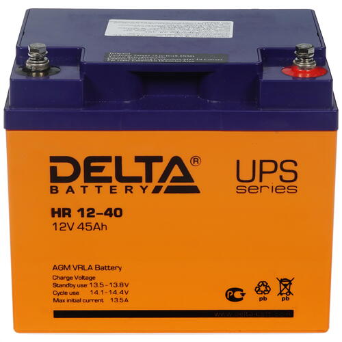 Купить Аккумуляторная батарея для ИБП Delta HR 12-40  1184933. Характеристики, отзывы и цены в Донецке