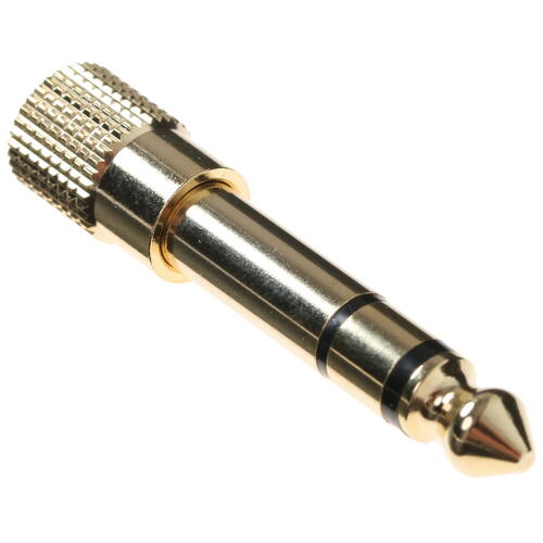 Купить Переходник   DEXP 3.5 mm jack - 6.3 mm jack золотистый  4817704. Характеристики, отзывы и цены в Донецке
