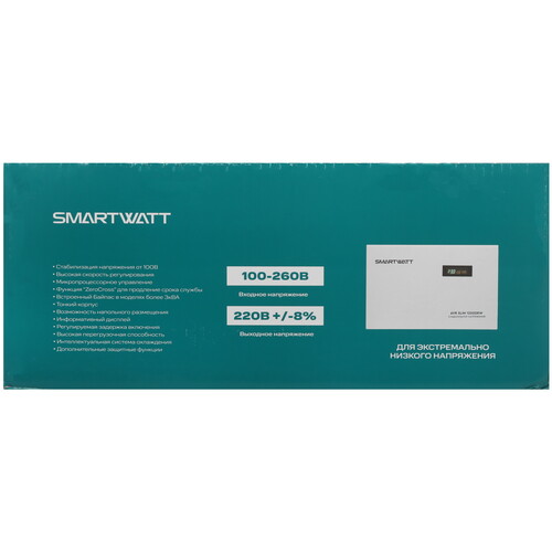 Купить Стабилизатор напряжения SMARTWATT AVR SLIM 12000RW  9098954. Характеристики, отзывы и цены в Донецке