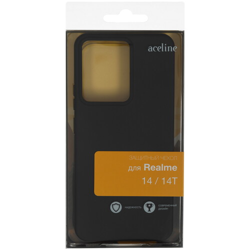 Купить Накладка  Aceline Fresh Color для realme 14/ 14T черный  5623798. Характеристики, отзывы и цены в Донецке