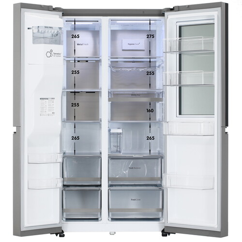 Купить Холодильник Side by Side   LG GC-X257CAEV серебристый  5451389. Характеристики, отзывы и цены в Донецке