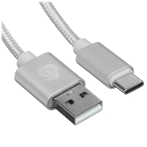 Купить Кабель круглый uBear USB Type-C - USB 2.0 Type-A серебристый 1.2 м  5466136. Характеристики, отзывы и цены в Донецке