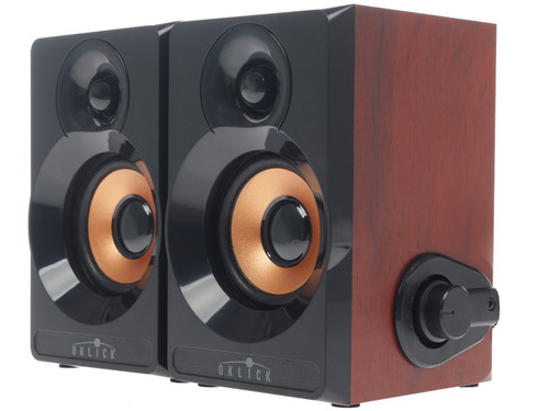 Купить Колонки Oklick OK-161 коричневый  1125061. Характеристики, отзывы и цены в Донецке