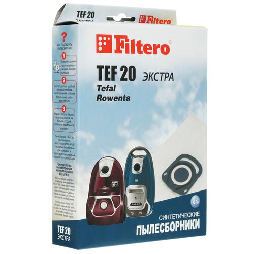 Купить Мешок-пылесборник Filtero TEF 20 Экстра белый  1624884. Характеристики, отзывы и цены в Донецке