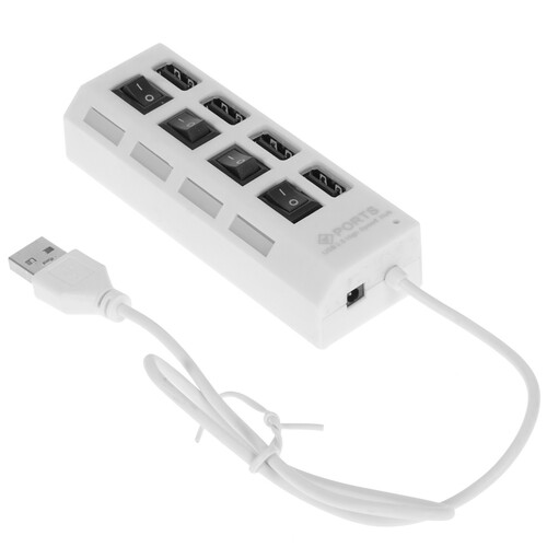 Купить USB-разветвитель Smartbuy SBHA-7204-W  5344026. Характеристики, отзывы и цены в Донецке