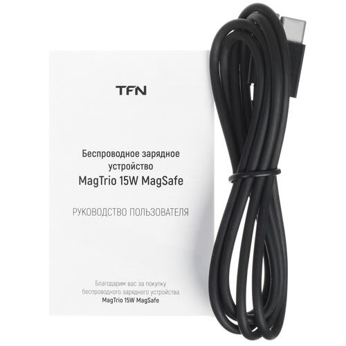Купить Беспроводное зарядное устройство TFN MagTrio черный  5093546. Характеристики, отзывы и цены в Донецке