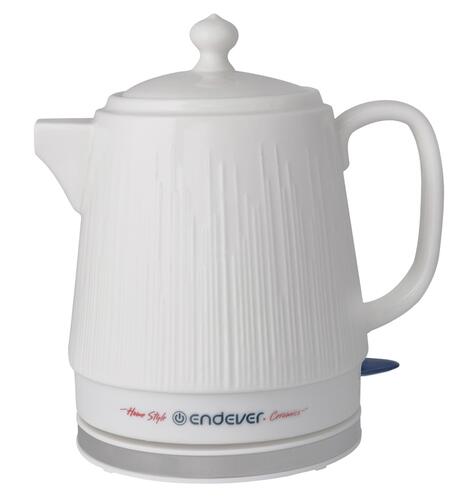 Купить Электрочайник Endever KR-450C белый  5365520. Характеристики, отзывы и цены в Донецке