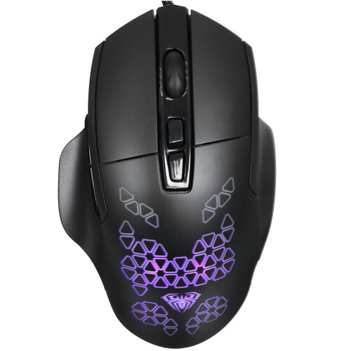 Купить Мышь проводная AULA F812 [80002159] черный  5606254. Характеристики, отзывы и цены в Донецке