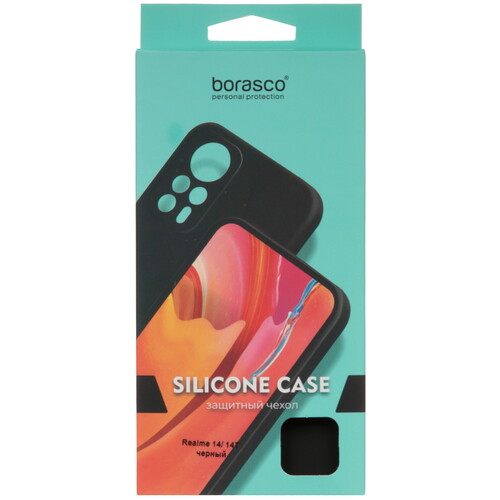 Купить Накладка  BoraSCO для realme 14/ 14T черный  5622590. Характеристики, отзывы и цены в Донецке