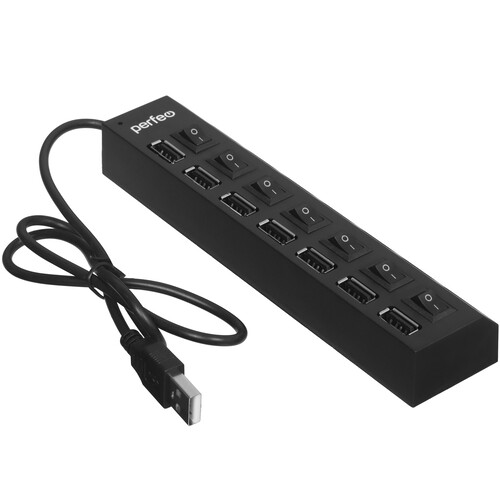 Купить USB-разветвитель Perfeo PF-H033  5481784. Характеристики, отзывы и цены в Донецке