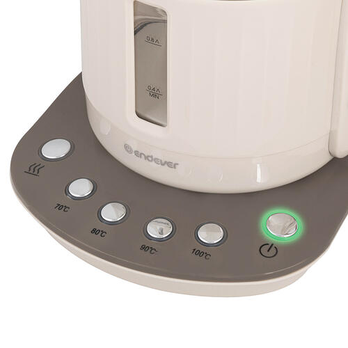 Купить Электрочайник Endever Skyline KR-365G бежевый  5365518. Характеристики, отзывы и цены в Донецке