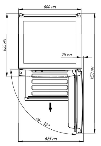 Купить Холодильник с морозильником   Бирюса M940NF серебристый  9073129. Характеристики, отзывы и цены в Донецке