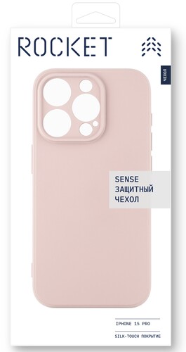 Купить Накладка  Rocket Sense для Apple iPhone 15 Pro розовый  5464451. Характеристики, отзывы и цены в Донецке