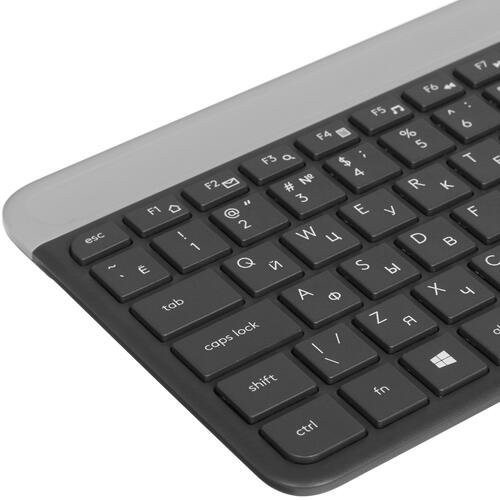 Купить Клавиатура+мышь беспроводная   Logitech Slim Wireless Desktop MK470 черный  5472000. Характеристики, отзывы и цены в Донецке