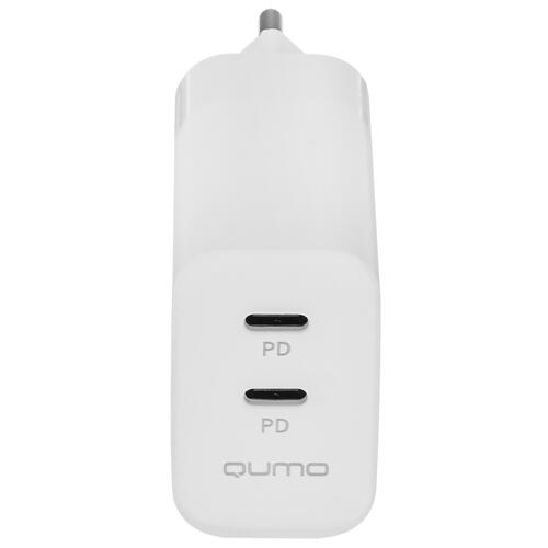 Купить Сетевое зарядное устройство QUMO 43016 белый  5417440. Характеристики, отзывы и цены в Донецке