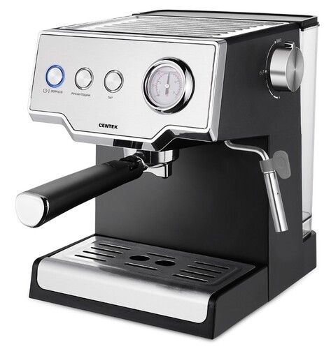 Купить Кофеварка рожковая Centek CT-1167 серебристый  9178720. Характеристики, отзывы и цены в Донецке
