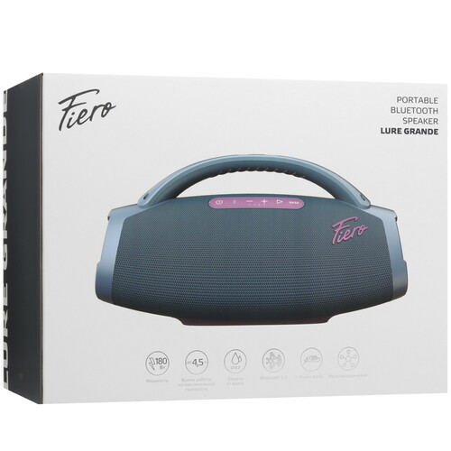 Купить Портативная колонка Fiero Lure Grande FRPS-540, синий  9096852. Характеристики, отзывы и цены в Донецке