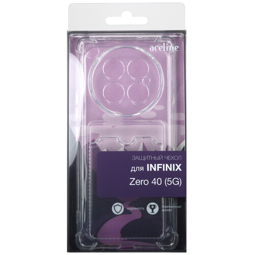 Купить Накладка  Aceline Pocket для Infinix ZERO 40 5G прозрачный  5487887. Характеристики, отзывы и цены в Донецке
