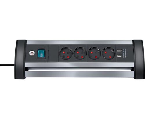 Купить Удлинитель Brennenstuhl Alu-Office-Line черный  5408191. Характеристики, отзывы и цены в Донецке