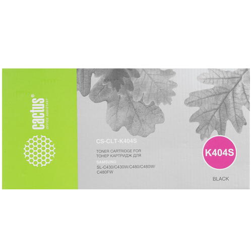 Купить Тонер-картридж лазерный Cactus CS-CLT-K404S черный, с чипом  1327520. Характеристики, отзывы и цены в Донецке