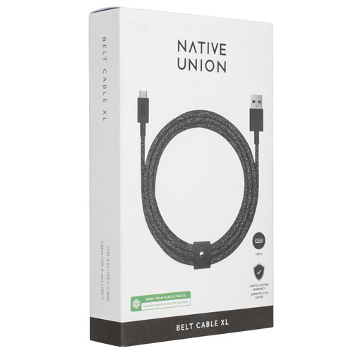 Купить Кабель Native Union USB Type-C - USB Type-A черный  9240515. Характеристики, отзывы и цены в Донецке