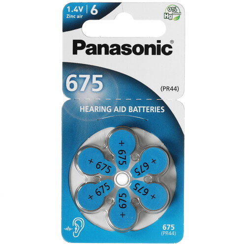 Купить Батарейка Panasonic PR44 (ZA675/DA675/AC675/675A/675)  9220333. Характеристики, отзывы и цены в Донецке