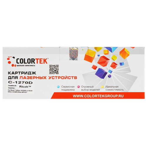 Купить Картридж лазерный Colortek C-1270D черный  9129921. Характеристики, отзывы и цены в Донецке