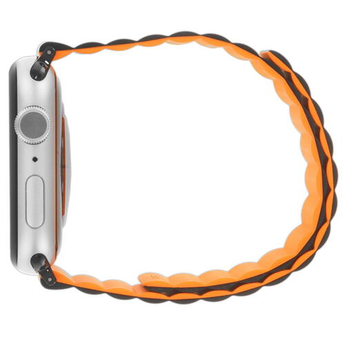 Купить Ремешок uBear для Apple Watch 42/ 44/ 45/ 49mm черный/оранжевый  5460688. Характеристики, отзывы и цены в Донецке
