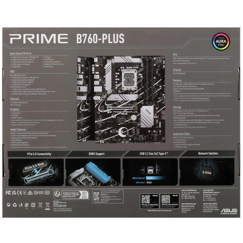 Купить Материнская плата ASUS PRIME B760-PLUS  5420881. Характеристики, отзывы и цены в Донецке