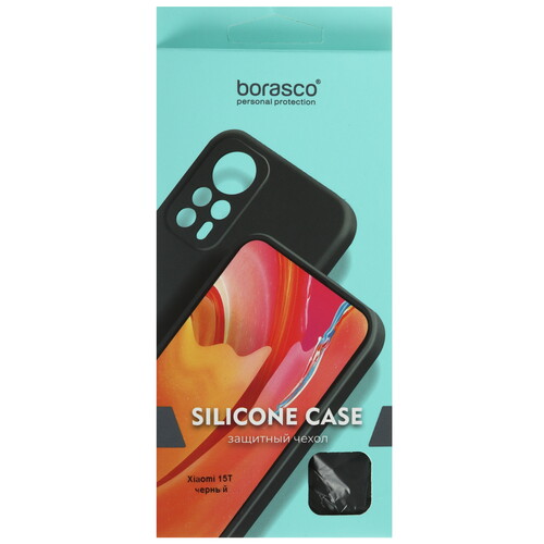Купить Накладка  BoraSCO Silicone Case для Xiaomi 15T черный  5638207. Характеристики, отзывы и цены в Донецке