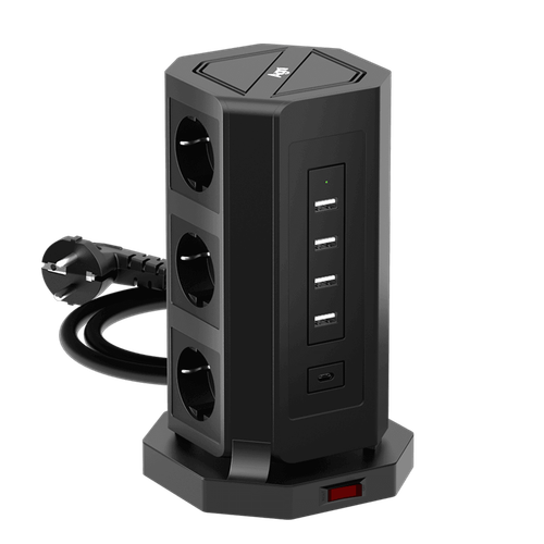 Купить Сетевой фильтр AGNI TP-VD5U9E-C черный  9289334. Характеристики, отзывы и цены в Донецке