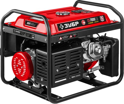 Купить Электрогенератор   бензиновый Зубр СБ-7000Е-3  5307657. Характеристики, отзывы и цены в Донецке