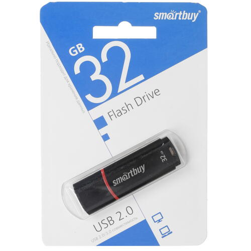 Купить Память USB Flash 32 ГБ Smartbuy Crown [SB32GBCRW-K]  1607831. Характеристики, отзывы и цены в Донецке