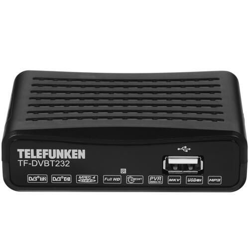 Купить Приставка для цифрового ТВ Telefunken TF-DVBT232 черный  4801223. Характеристики, отзывы и цены в Донецке