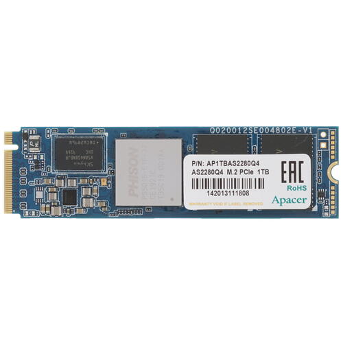Купить 1000 ГБ M.2 NVMe накопитель Apacer AS2280Q4 [AP1TBAS2280Q4-1]  1628759. Характеристики, отзывы и цены в Донецке