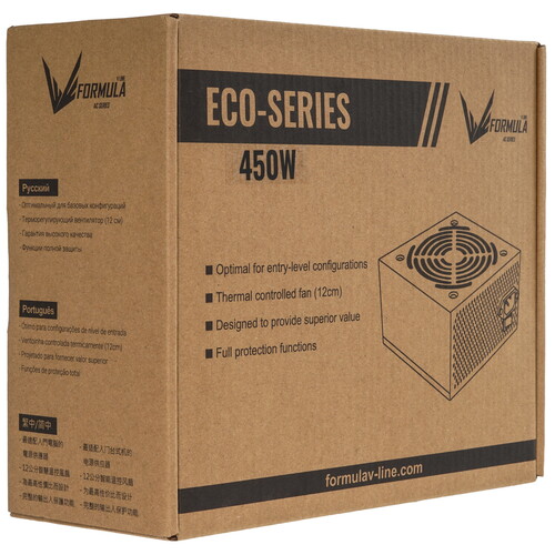 Купить Блок питания Formula ECO-450  серый  9229606. Характеристики, отзывы и цены в Донецке
