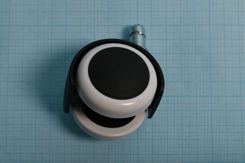 Купить Колесо (Роликовое) [Ø11mm_L=20mm_H=55mm] (Black/White)  7727748. Характеристики, отзывы и цены в Донецке