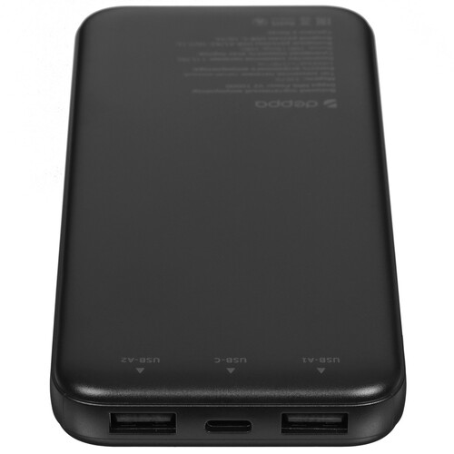 Купить Портативный аккумулятор DEPPA NRG Power V2 черный  5605716. Характеристики, отзывы и цены в Донецке