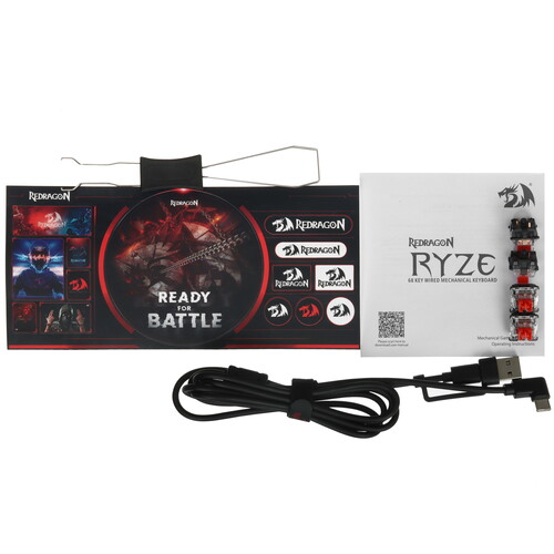 Купить Клавиатура  проводная Redragon Ryze  9202983. Характеристики, отзывы и цены в Донецке