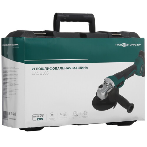 Купить Углошлифовальная машина (УШМ) FinePower CAGBL85 OneBase20  5433914. Характеристики, отзывы и цены в Донецке