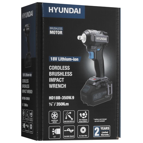 Купить Гайковерт Hyundai HD18B-350W.9 18V One for All  , Без ЗУ, Без АКБ  5467648. Характеристики, отзывы и цены в Донецке