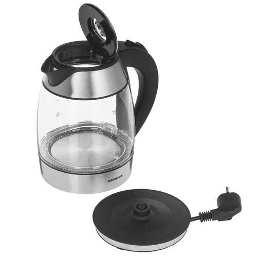 Купить Электрочайник Renova KT17G-06B серебристый  9207214. Характеристики, отзывы и цены в Донецке
