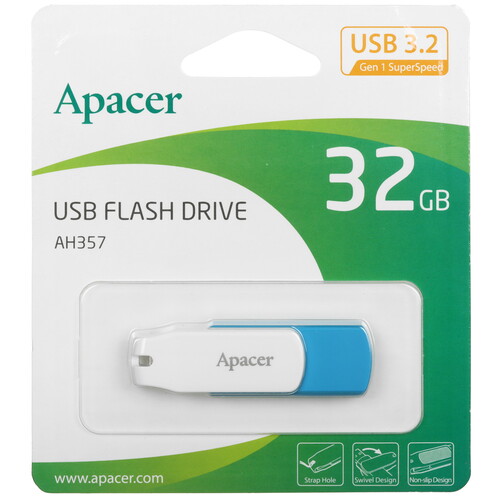 Купить Память USB Flash 32 ГБ Apacer AH357 [AP32GAH357U-1]  5456196. Характеристики, отзывы и цены в Донецке