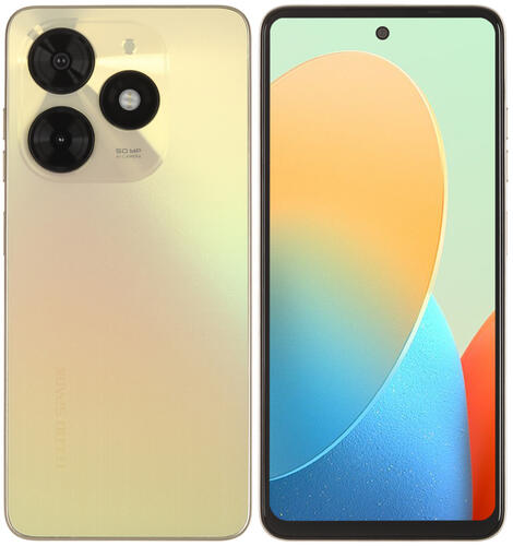 Купить 6.56" Смартфон Tecno SPARK 20C 128 ГБ золотистый  5447761. Характеристики, отзывы и цены в Донецке