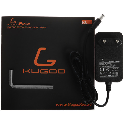 Купить Электросамокат Kugoo First черный  5491137. Характеристики, отзывы и цены в Донецке